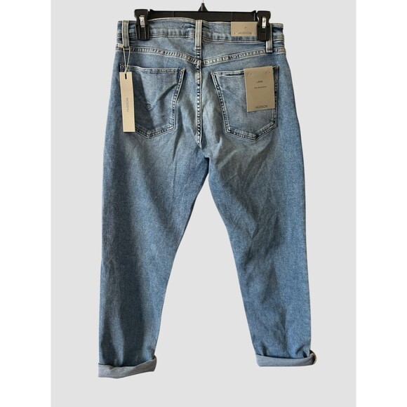 Hudson Lana Slim Boyfriend Rolled Cuff Ankle Jeans Denim Women’s Size 27 NWT - Picture 4 of 10